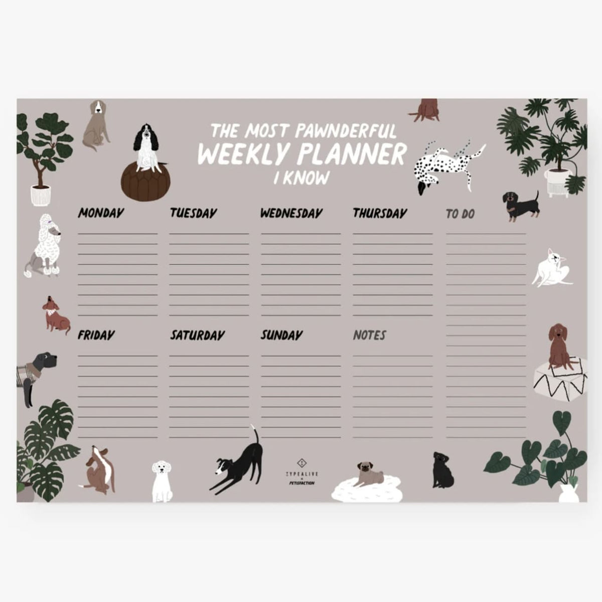 Wochenplaner A4, typealive