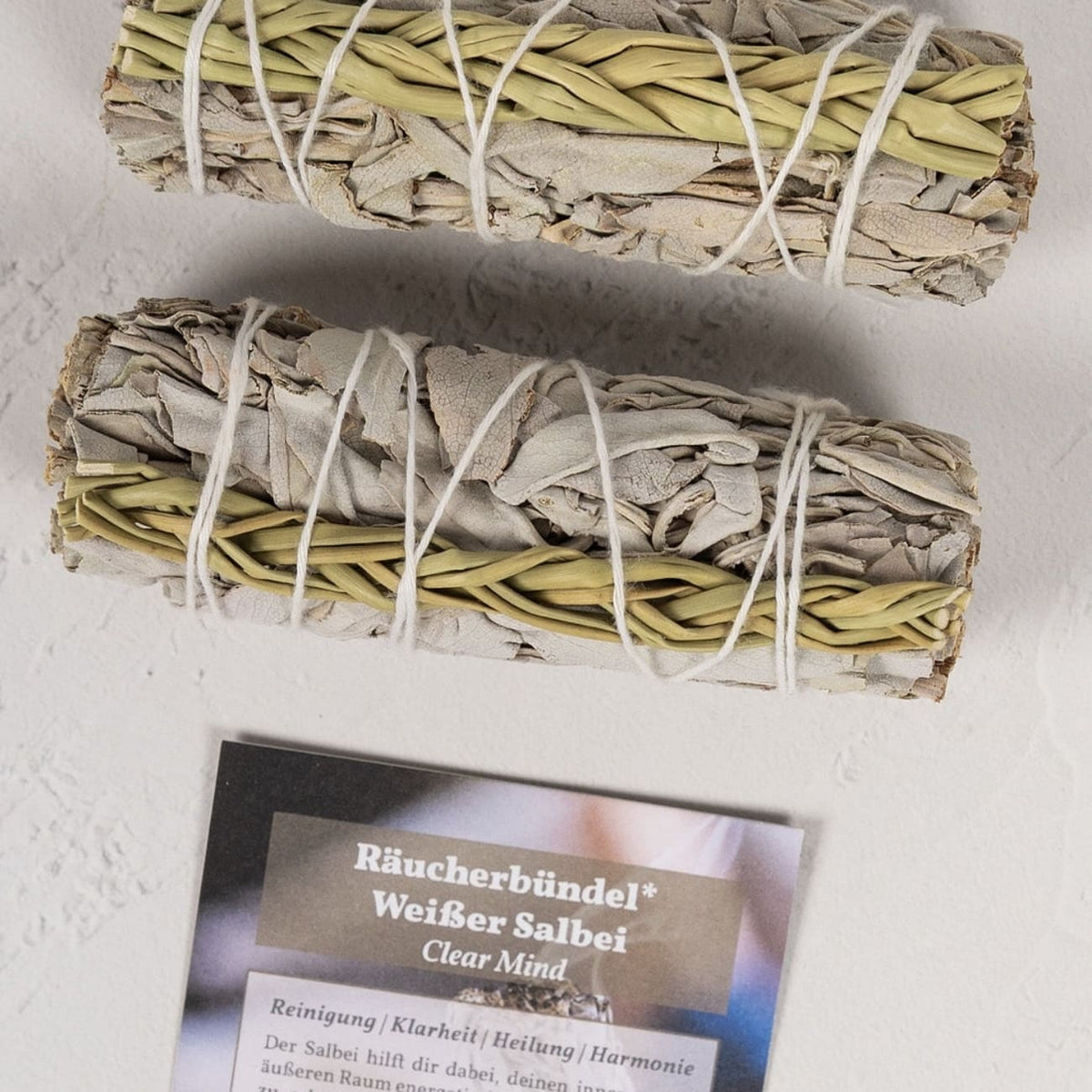 Räucherbündel „weißer Salbei & Sweetgrass“, oh shanti