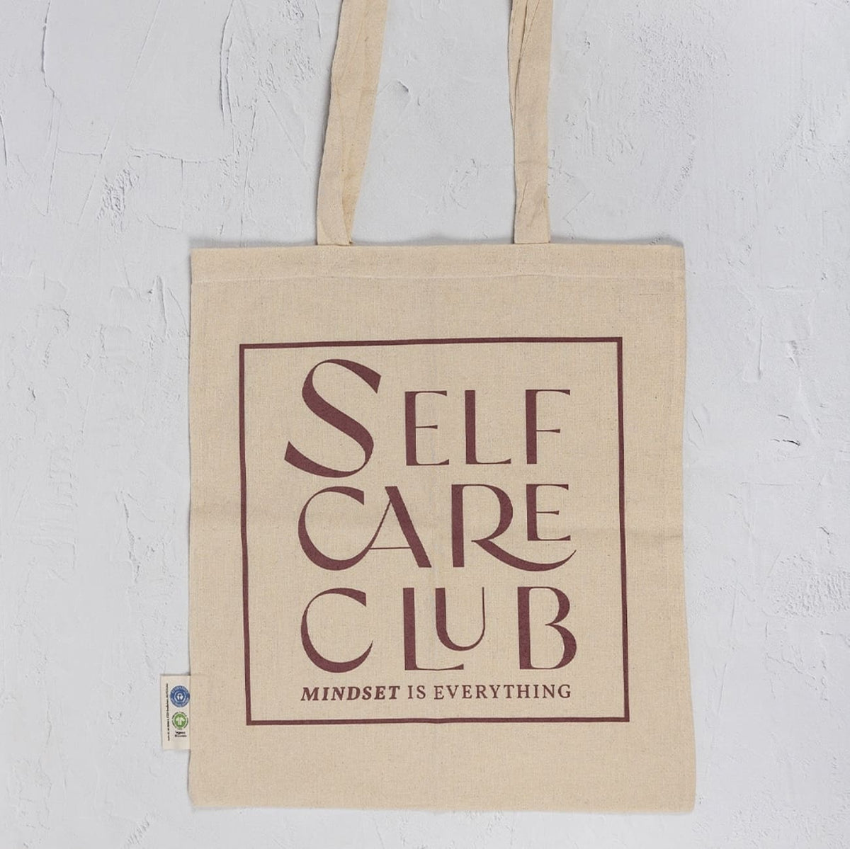 Jutebeutel „self care club“, oh shanti