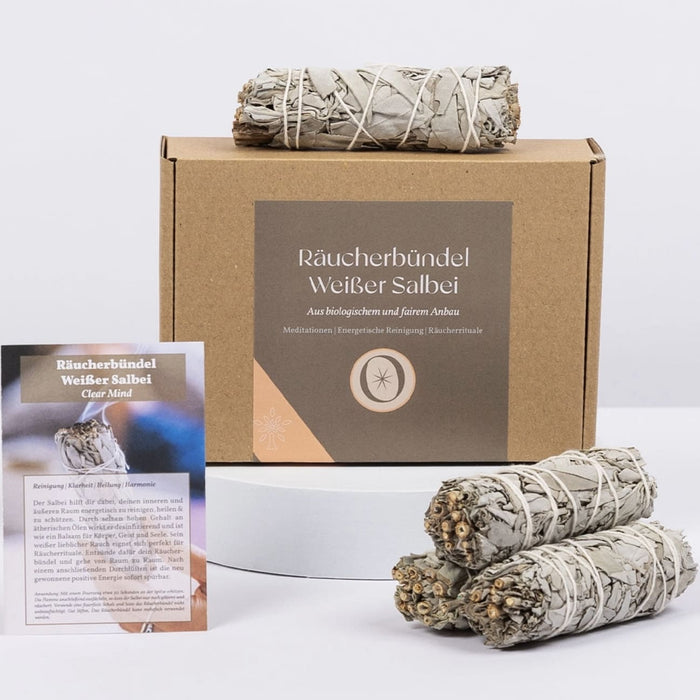 Räucherbündel „weißer Salbei“, oh shanti
