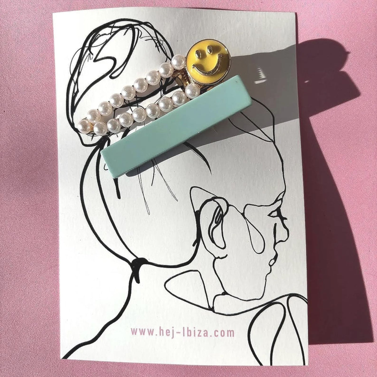 Haarklammern Smiley, hej ibiza by Ute Arnold