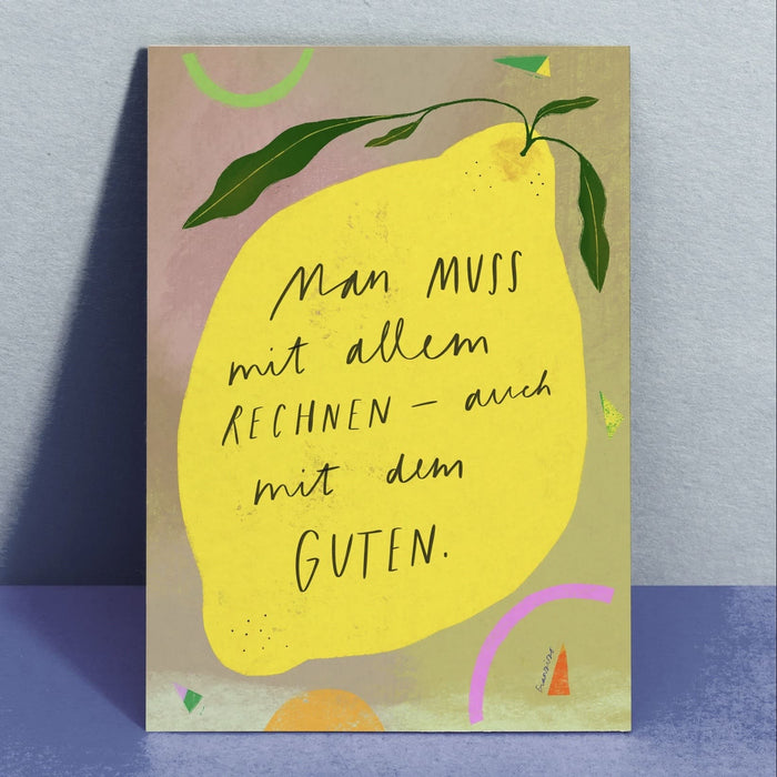 Poster A4 - Franzizo ‚,mit allem rechnen‘‘