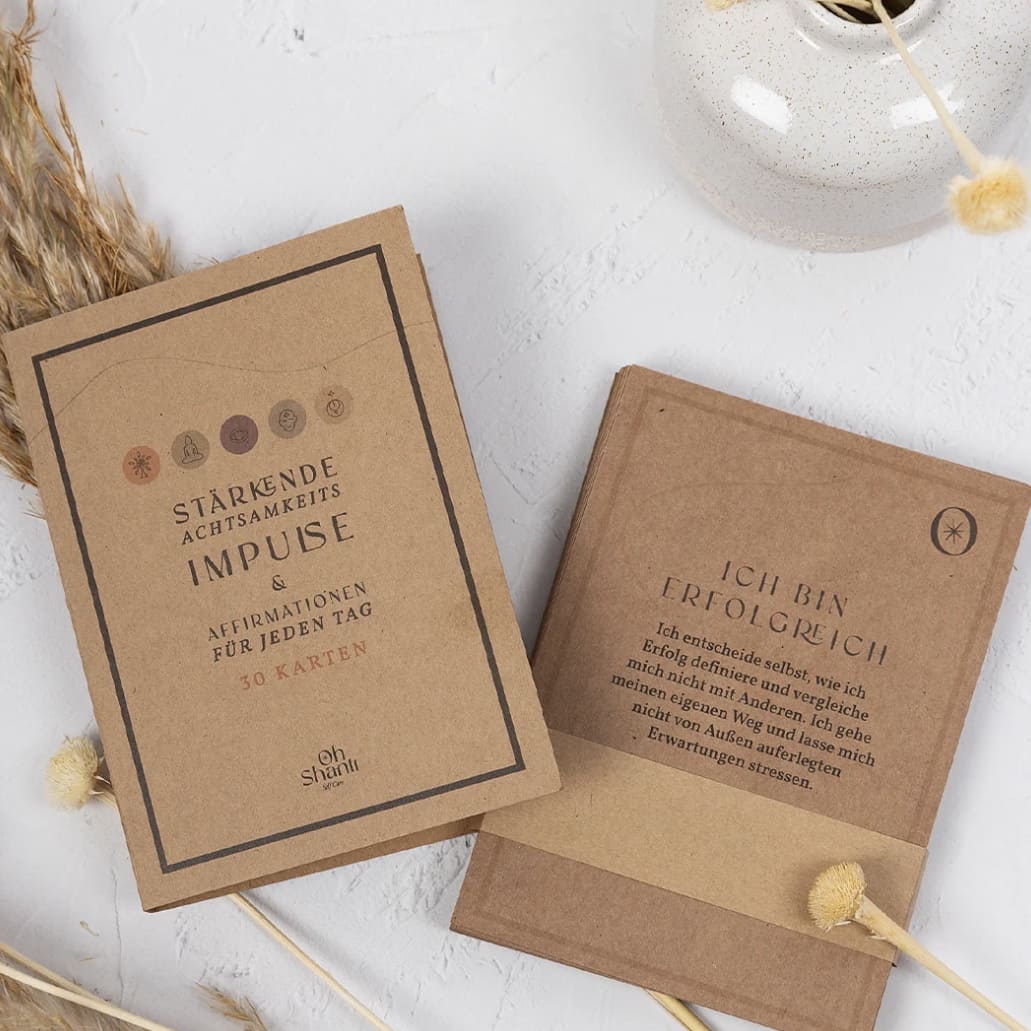 Achtsamkeitskarten Affirmationskarten, oh shanti