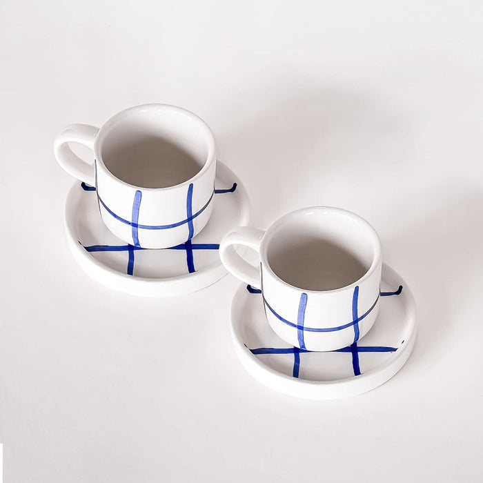 Espresso 2er Set „Grid“, Magazin Minori