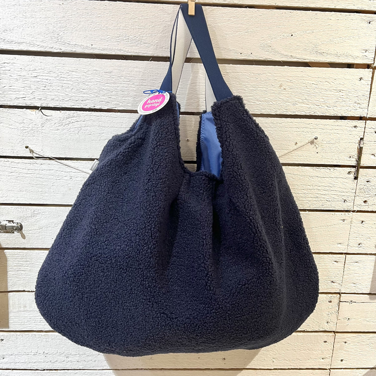 Tote Blaue Shopper Tasche Handtasche Shopper Leder Blau Corf Offermann