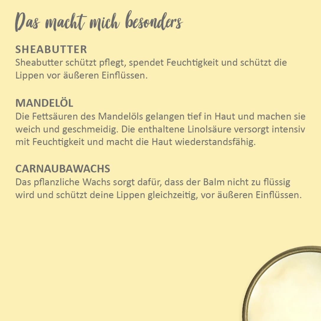 Lip Balm "Vanillekipferl", Puremetics