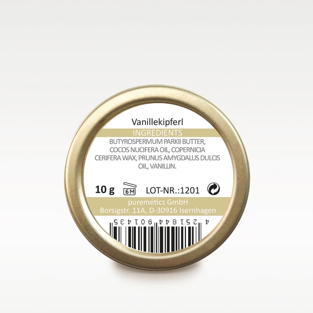 Lip Balm "Vanillekipferl", Puremetics