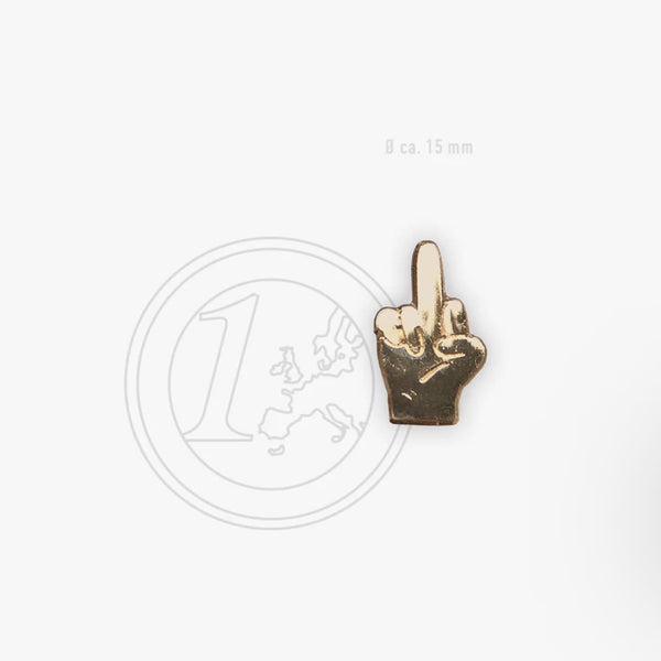 Pin „Mittelfinger“ Gold, typealive
