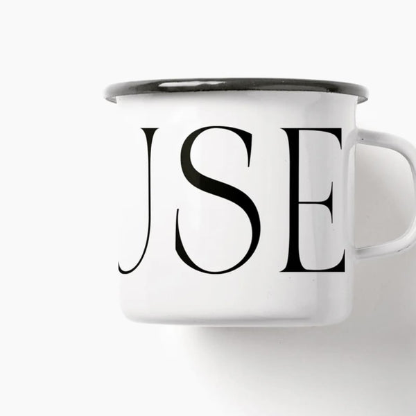 Emaille Tasse „Pause“, Typealive