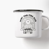 Emaille Tasse „joint vanture club“, Typealive