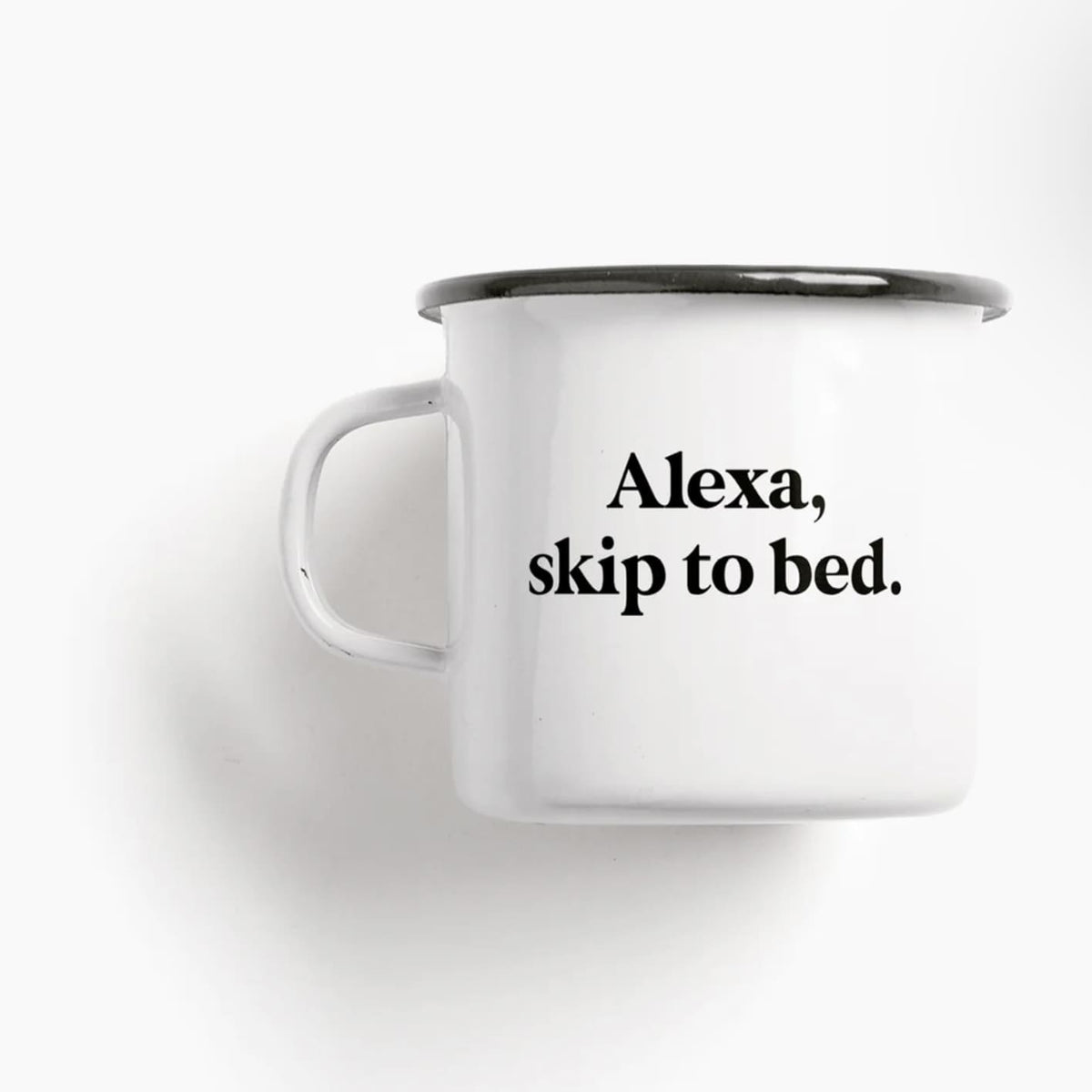 Emaille Tasse „alexa“, Typealive