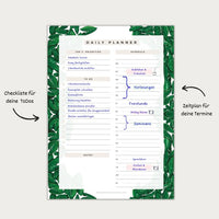 Tagesplaner Daily Planner A5 - Syngonium, plantyintroverts