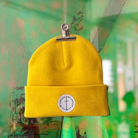 Beanie „Oh Captain, my Captain“ yellow, Femme de Marin