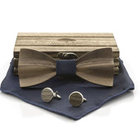 Holzfliege „Windsor“ blau , Woodenlove