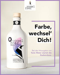 Heimat Gin Vogelfrei color Gin Mini 50ml alkoholfrei , Heimat Gin