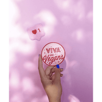 Bügelsticker ‘viva las vegans’ , malicieuse