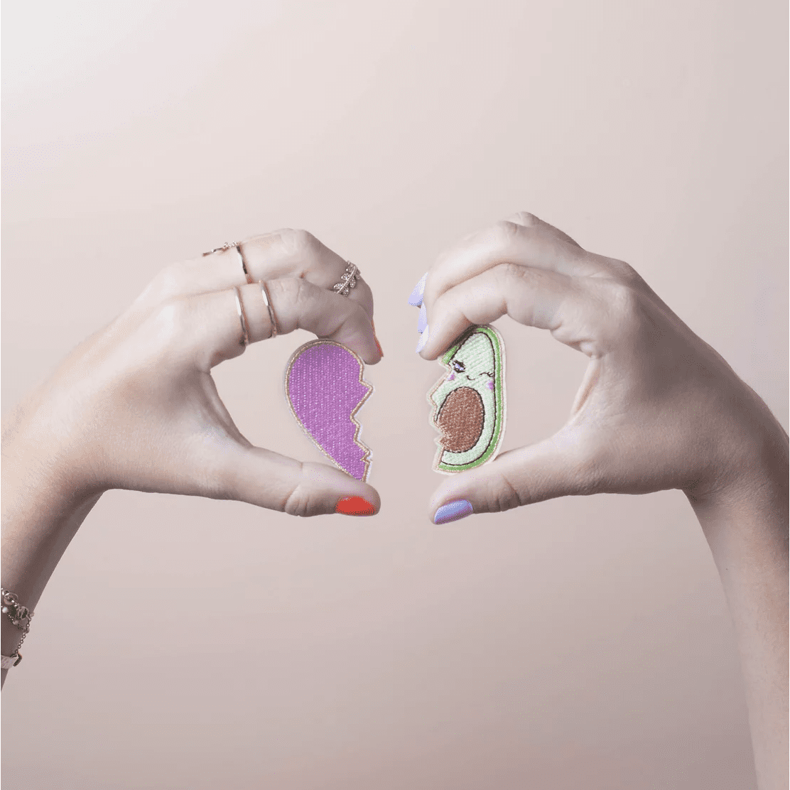 Bügelsticker Duo ‘Avocado-Liebhaber’ , malicieuse