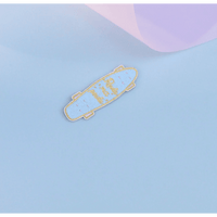 Bügelsticker ‘Skateboard Roule ma Poule’ , malicieuse