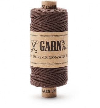 Garn Leinen-Zwirn braun 1mm (22g), Garn&mehr