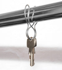 Schlüsselring mit Halteclip simply silver, keybunny