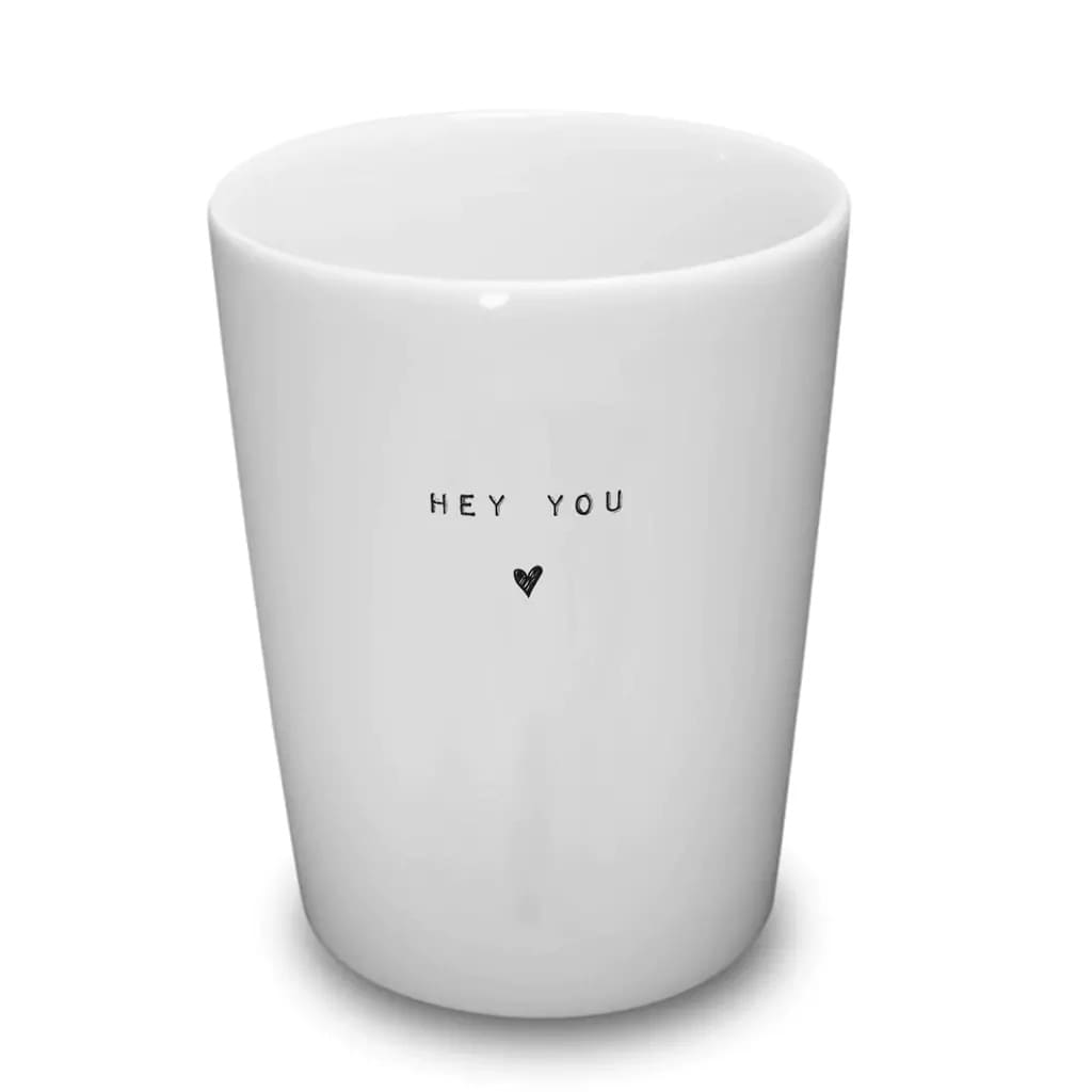 Keramik Becher/ Tasse „hey you“, Goldscherben