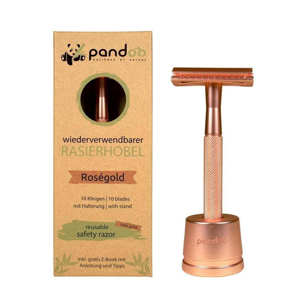 Rasierhobel/ Safety Razor Metall Roségold, Pandoo