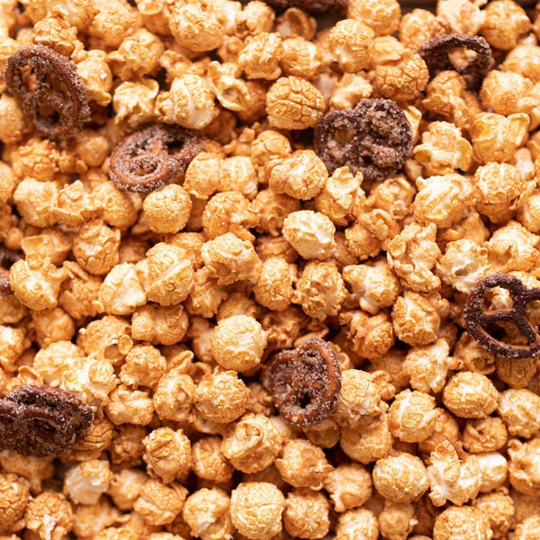 Popcorn Weiße Schokolade Salzbrezel, 100g, Knalle Popcorn