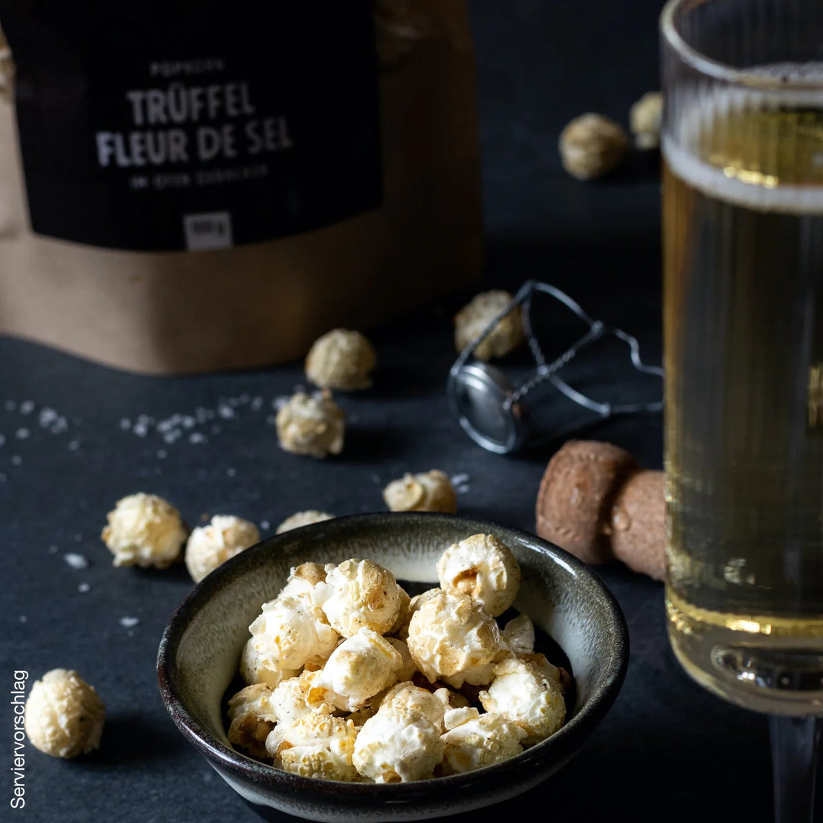 Popcorn Trüffel fleur de sel 100g, Knalle Popcorn