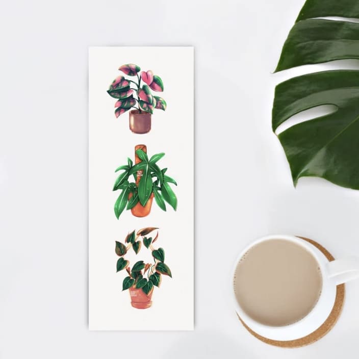 Lesezeichen „philodendron lover“, plantyintroverts