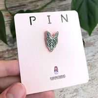 Pin Emaille „syngonium Blatt“,plantyintroverts