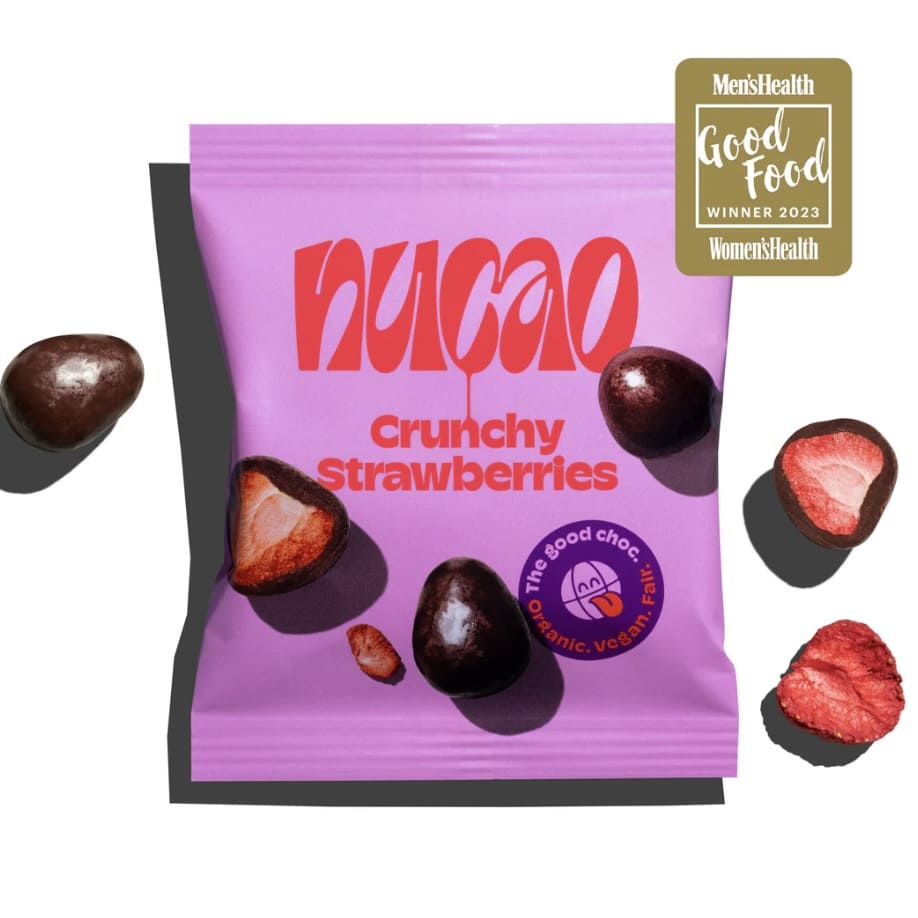 Nucao schokofrüchte  crunchy strawberries, the nu+company