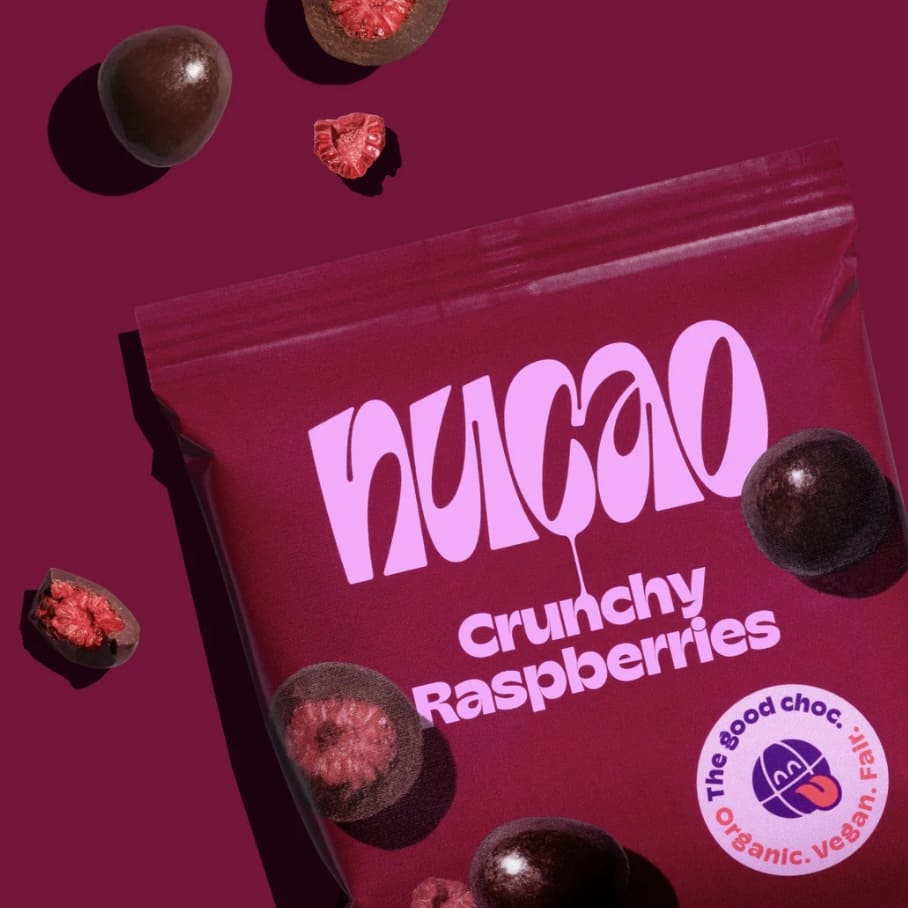 Nucao schokofrüchte crunchy Raspberries, the nu+company