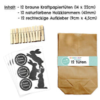 Tafel Osterhasentüten Set, Papierdrachen