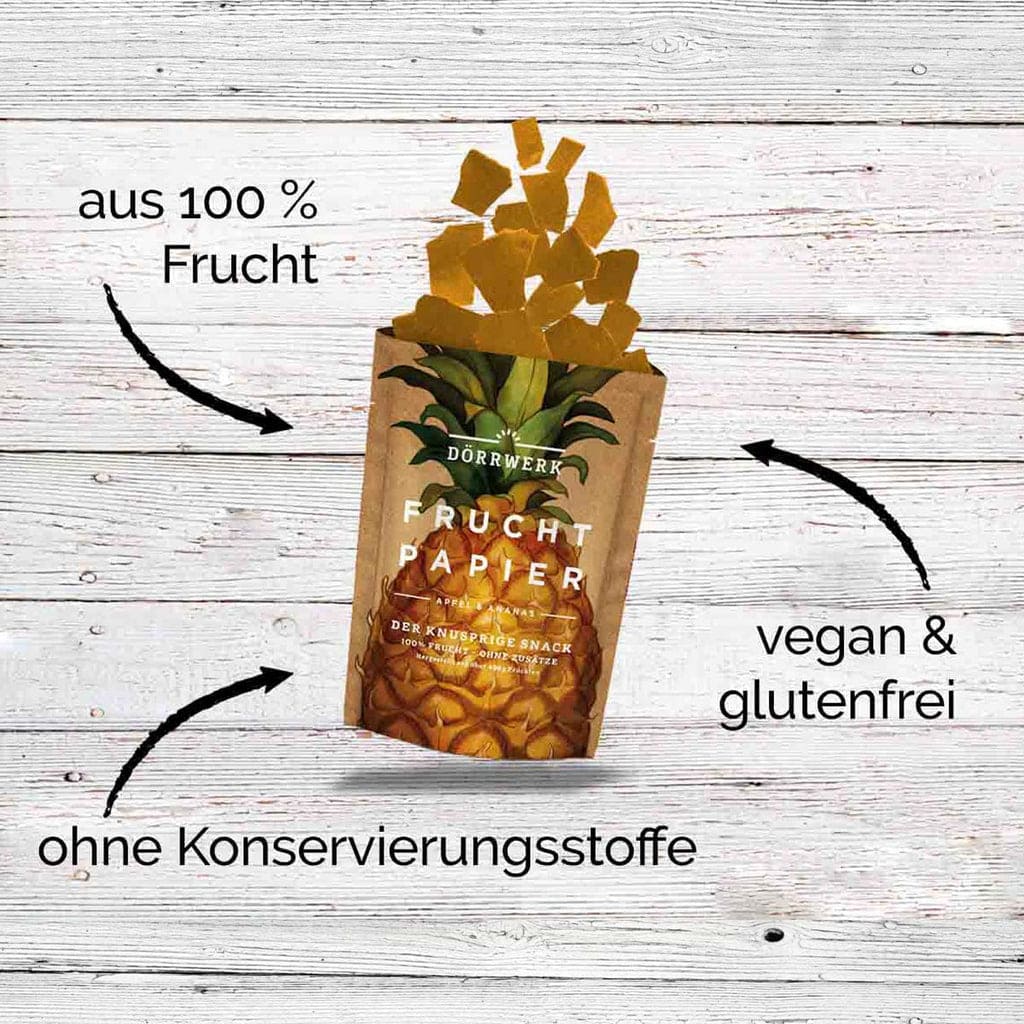 Fruchtpapier Ananas & Apfel, Dörrwerk