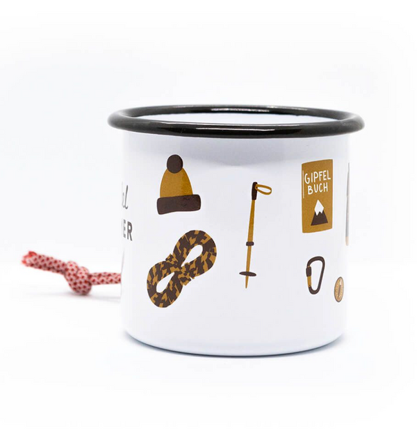 Emailletasse Becher, Roadtyping