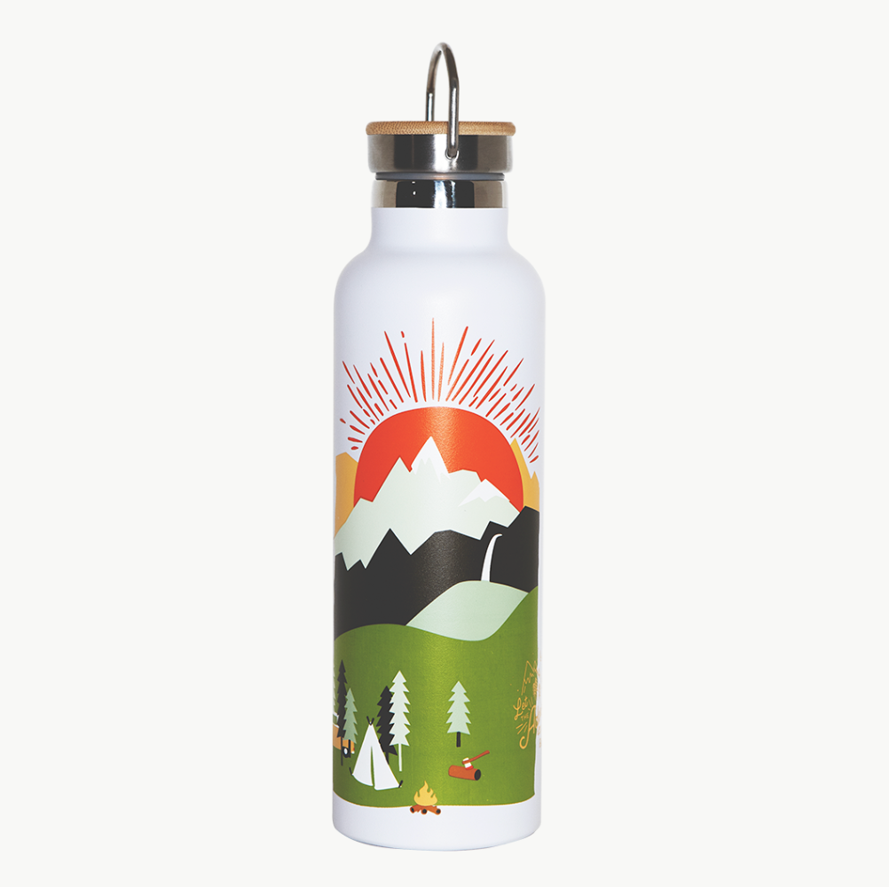 Trinkflasche/ Thermosflasche „Mountain Adventure“, Roadtyping