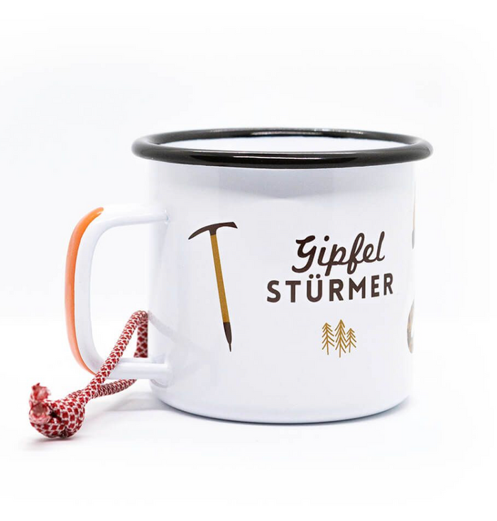 Emailletasse Becher, Roadtyping