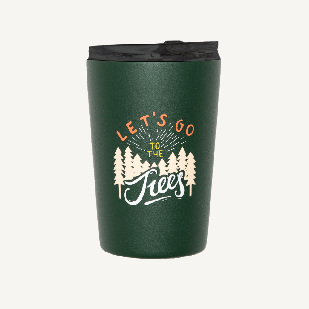 Kaffeebecher Thermobecher „Let‘s Go to the trees“, Roadtyping