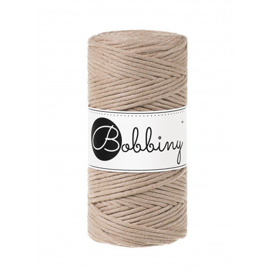 Makramee Flechtkordel/ Garn Sand  3MM 100M (330g), Bobbiny