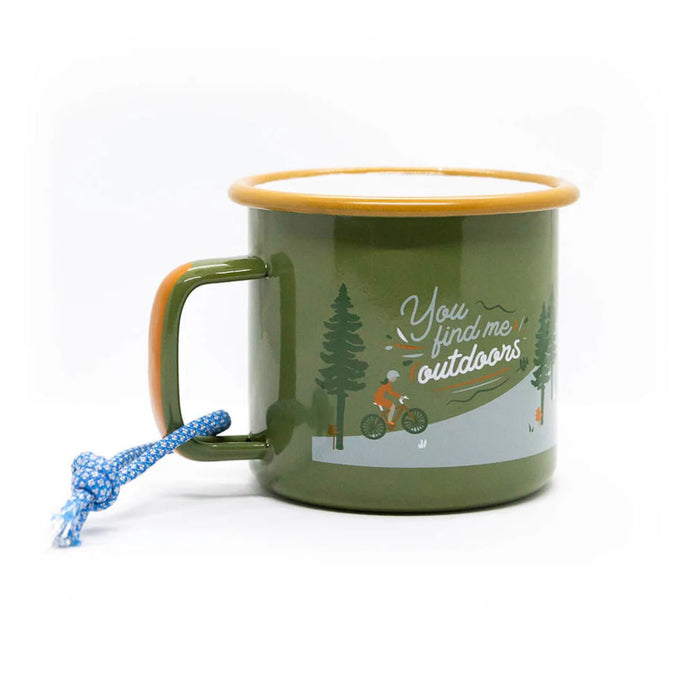 Emailletasse Becher "Outdoor", Roadtyping